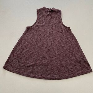 Hollister Maroon Ribbed Knit Sleeveless Swing Dress Size Small